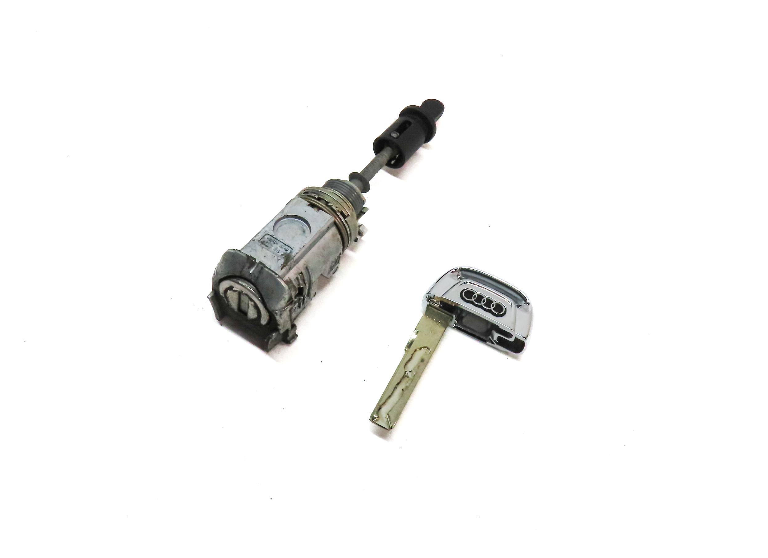2016 AUDI SQ5 (B8 8R) FRONT LEFT DRIVER DOOR LOCK CYLINDER w/KEY SET/2 — exact item pictured